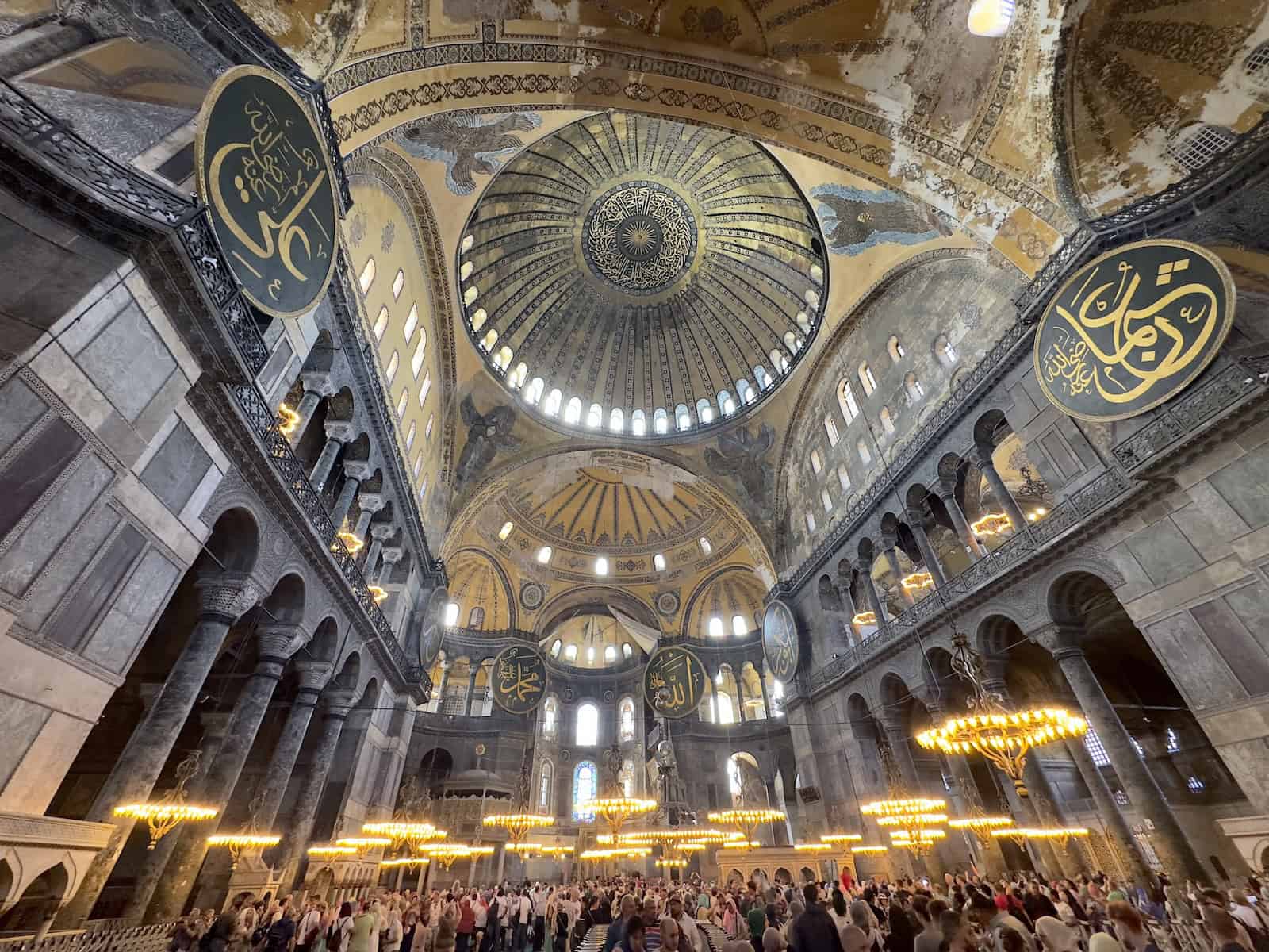 Hagia Sophia landmark in Istanbul with historic architecture